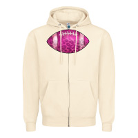 Sandshell american football pink Zipper Hoodie - CowCowDesign
