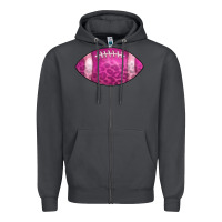 Smoke american football pink Zipper Hoodie - CowCowDesign