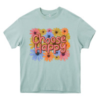 Arona choose happy Heavy Core Tee - MaliasSmallBusiness