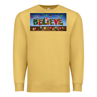Antique Gold christmas believe license plate Premium Sweatshirt - BundleAndBundleShop