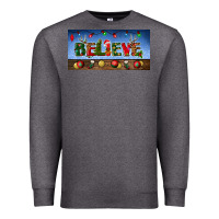Charcoal Heather christmas believe license plate Premium Sweatshirt - BundleAndBundleShop