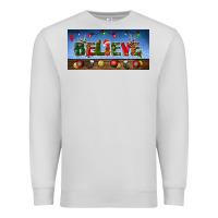 Dove Grey christmas believe license plate Premium Sweatshirt - BundleAndBundleShop