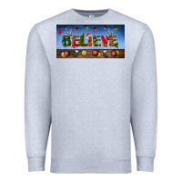Heather Grey christmas believe license plate Premium Sweatshirt - BundleAndBundleShop