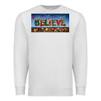 Oatmeal Heather christmas believe license plate Premium Sweatshirt - BundleAndBundleShop