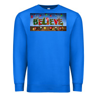 True Royal christmas believe license plate Premium Sweatshirt - BundleAndBundleShop