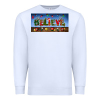 White christmas believe license plate Premium Sweatshirt - BundleAndBundleShop