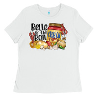 White belle of the boil crab oil Ladies Tee - MaliasSmallBusiness