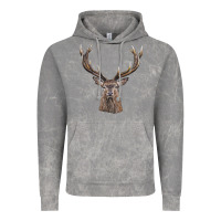Cloud Rock elk deer head Vintage Hoodie - LillyAllenDesigns