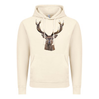 Vintage Artic elk deer head Vintage Hoodie - LillyAllenDesigns