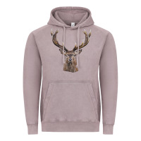 Vintage Zinc elk deer head Vintage Hoodie - LillyAllenDesigns