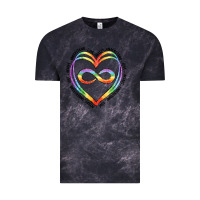 Cloud Black autism heart Vintage Tee - Artiststas