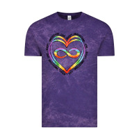 Cloud Purple autism heart Vintage Tee - Artiststas