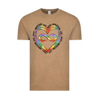 Vintage Coffee autism heart Vintage Tee - Artiststas