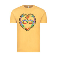 Vintage Mustard autism heart Vintage Tee - Artiststas
