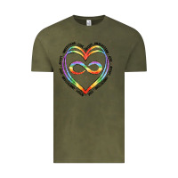 Vintage Olive autism heart Vintage Tee - Artiststas