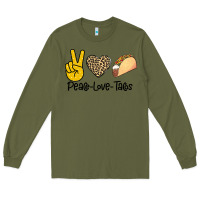 Army Green Peare Love Tacos Long Sleeve Tee - Bettercallsaul