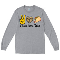 Heather Grey Peare Love Tacos Long Sleeve Tee - Bettercallsaul