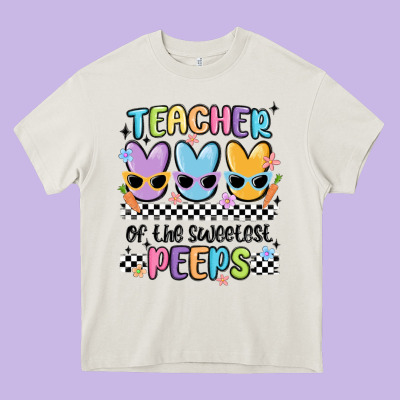 Teacher Of The Sweetest Heavy Core Tee Designed By Maliassmallbusiness