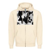 Sandshell Black White Cowhide Tumbler Zipper Hoodie - CowCowDesign
