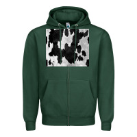 Sports Green Black White Cowhide Tumbler Zipper Hoodie - CowCowDesign