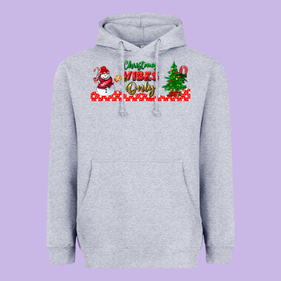Christmas Vibes Only Libbey Glass Heavyweight Hoodie Designed By Bundleandbundleshop