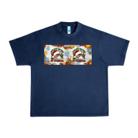 Navy When You're Dead Inside But It's Christmas Hippie Skeleton Santa Urban Heavy Tee - Artiststas