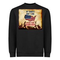 Black my rights don't end Heavyweight Sweatshirt - TumblerDesignByShophia