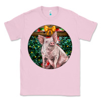 Bubblegum Pink christmas pig Classic Tee - LillyAllenDesigns