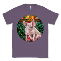 Lavender christmas pig Classic Tee - LillyAllenDesigns