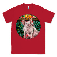 Red christmas pig Classic Tee - LillyAllenDesigns
