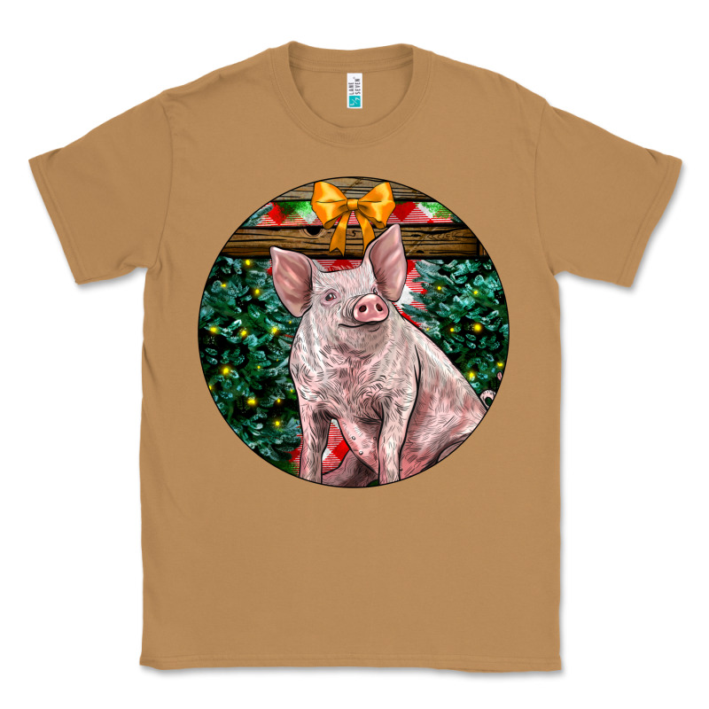 Christmas Pig Classic Tee by LillyAllenDesigns | Teevron