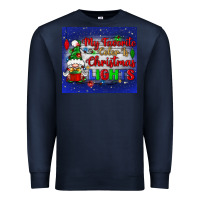 Navy my favorite color is Christmas lights Premium Sweatshirt - BundleAndBundleShop
