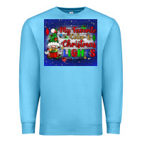 Ocean Blue my favorite color is Christmas lights Premium Sweatshirt - BundleAndBundleShop