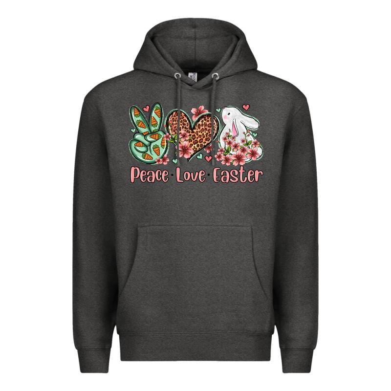 Easter Day Peace Love Easter Premium Hoodie by OliviaCreatesArt | Teevron
