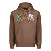 Chestnut Easter Day Peace love Easter Premium Hoodie - OliviaCreatesArt