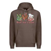 Coffee Easter Day Peace love Easter Premium Hoodie - OliviaCreatesArt