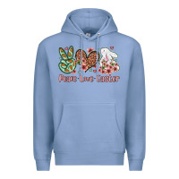 Colony Blue Easter Day Peace love Easter Premium Hoodie - OliviaCreatesArt