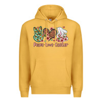Mustard Easter Day Peace love Easter Premium Hoodie - OliviaCreatesArt