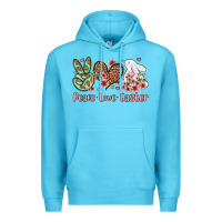 Ocean Blue Easter Day Peace love Easter Premium Hoodie - OliviaCreatesArt