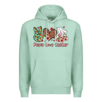 Seafoam Easter Day Peace love Easter Premium Hoodie - OliviaCreatesArt