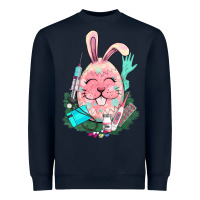 Navy Easter egg Nurse Easter Day Heavyweight Sweatshirt - HowdyJamesFarm