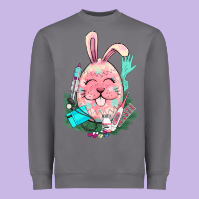 Easter Egg Nurse Easter Day Heavyweight Sweatshirt Designed By Howdyjamesfarm