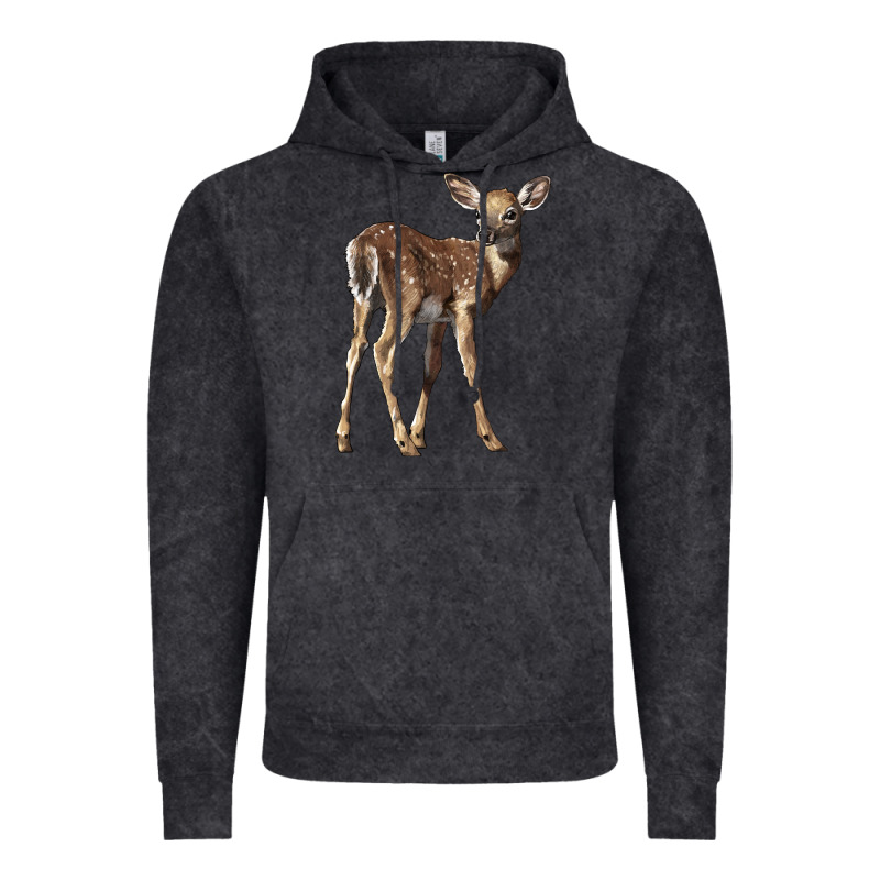 White Tailed Fawn Deer Vintage Hoodie by LillyAllenDesigns | Teevron