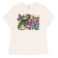 Bone mardi saurus rex mardi gras Ladies Tee - MaliasSmallBusiness