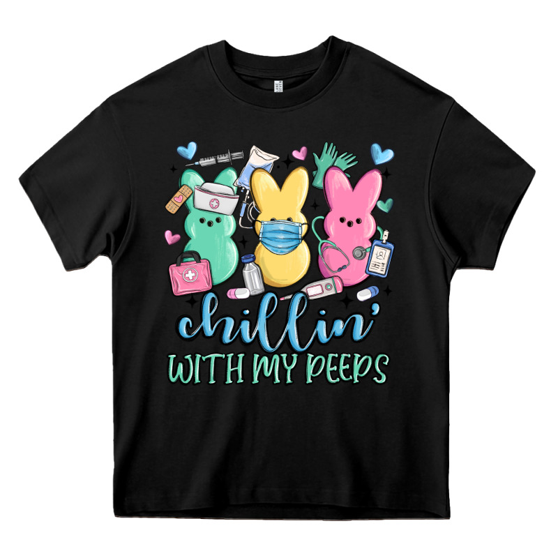 Chillin With My Peeps Heavy Core Tee by MaliasSmallBusiness | Teevron
