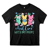 Black chillin with my peeps Heavy Core Tee - MaliasSmallBusiness