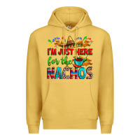 Antique Gold I'm just here for the nachos Premium Hoodie - RanaPortraitStore