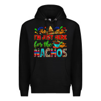 Black I'm just here for the nachos Premium Hoodie - RanaPortraitStore