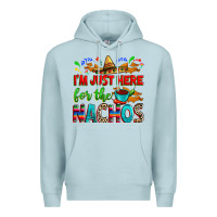 Blue Mist I'm just here for the nachos Premium Hoodie - RanaPortraitStore