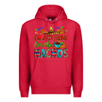 Cardinal I'm just here for the nachos Premium Hoodie - RanaPortraitStore